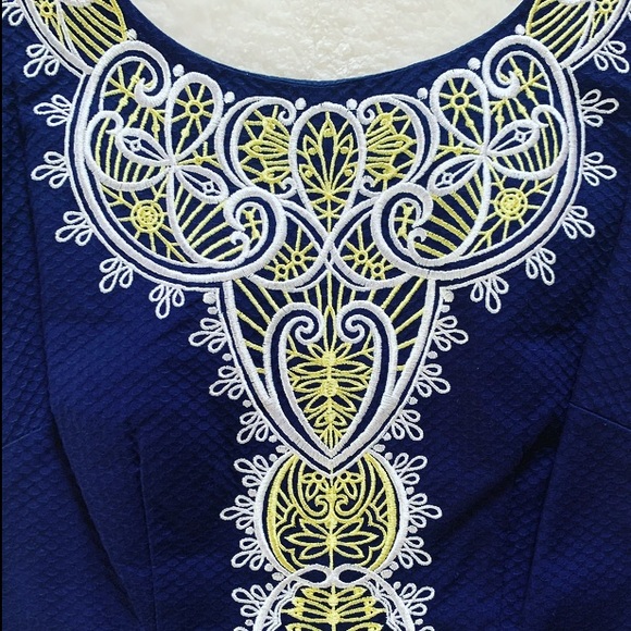 Lilly Pulitzer Delia Shift Dress True Navy Catch - Picture 2 of 9